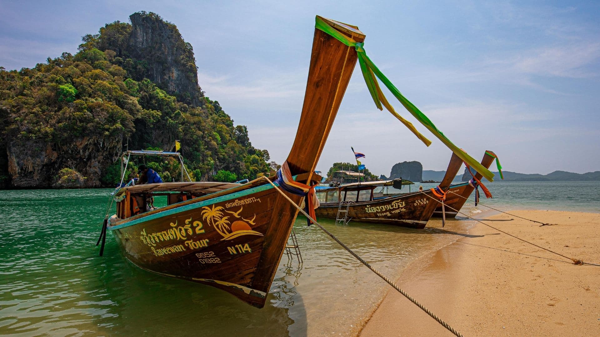 Longtail boat at Railay, Krabi