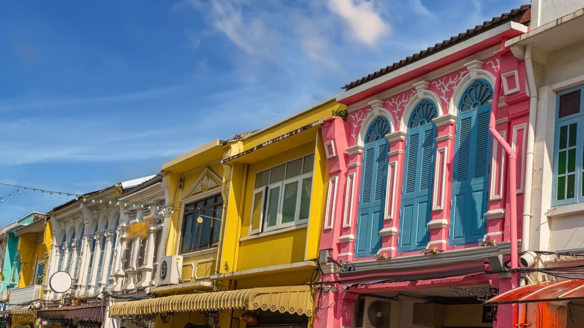 Phuket Old Town colorful houses