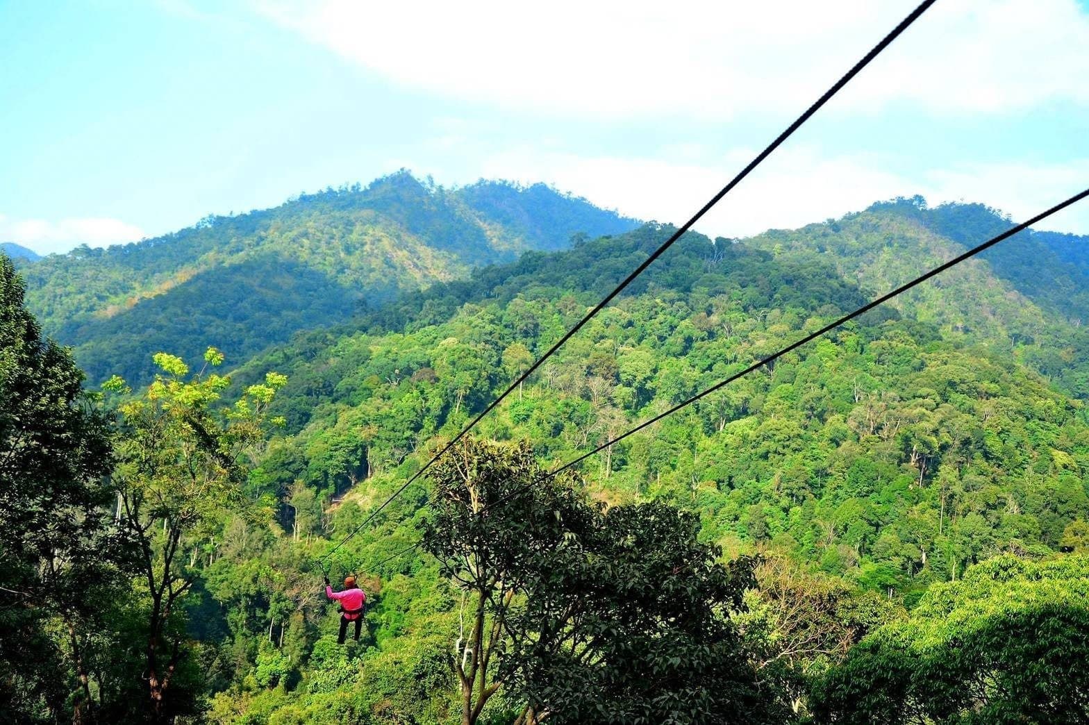 Tirolina en la jungla cerca de Chiang Mai · 19 o 38 plataformas, bufé tailandés incluido