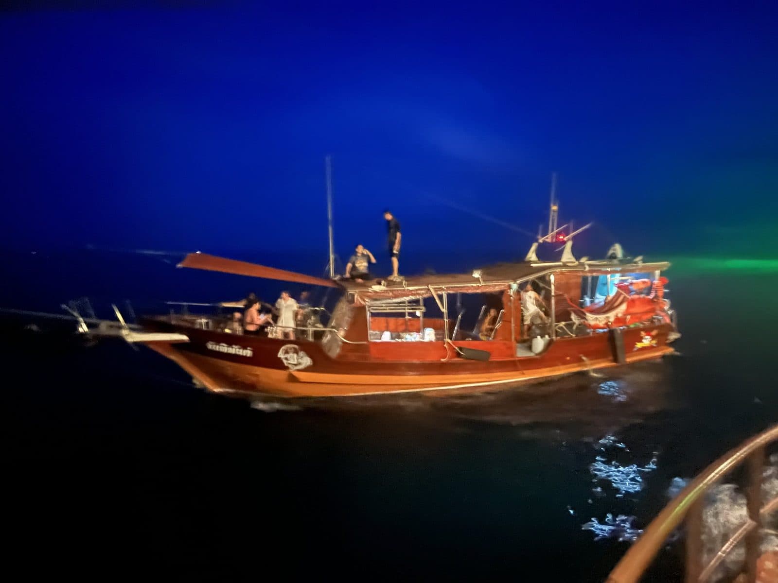 Night squid fishing in Koh Yao · sunset and onboard barbecue